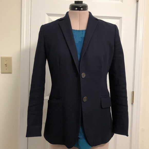 J. Crew Jackets & Blazers - J. Crew Navy Blue Blazer Cotton Professional